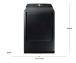 7.4 cu. ft. Capacity Gas Dryer with Sensor Dry in Brushed Black - Image 3