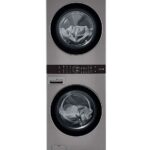 Single Unit Front Load LG WashTower with Center Control 4.5 cu. ft. Washer and 7.4 cu. ft. Gas Dryer