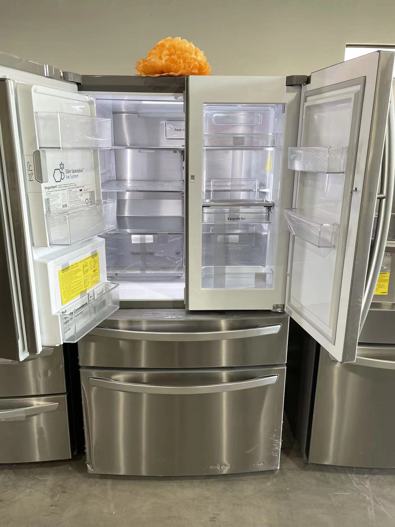  30 cu. ft. Smart wi-fi Enabled InstaView™ Door-in-Door®  Refrigerator with Craft Ice™ Maker : Appliances