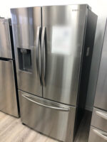 27 cu. ft. Large Capacity 3-Door French Door Refrigerator with External Water & Ice Dispenser in Stainless Steel - Image 2